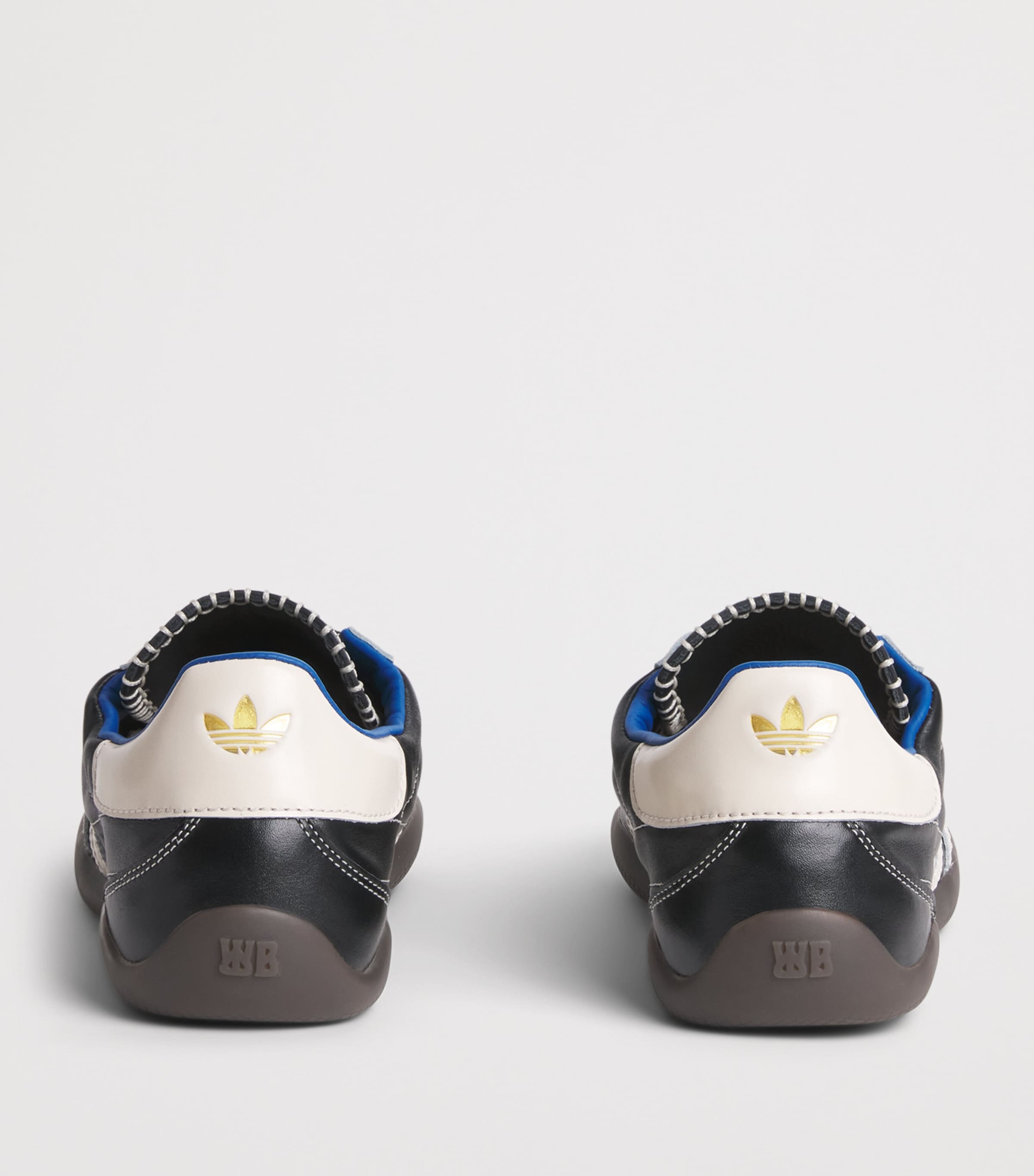 adidas x Wales Bonner Leather Karintha Sneakers Cblack/wonwhi/lusblu Image 5
