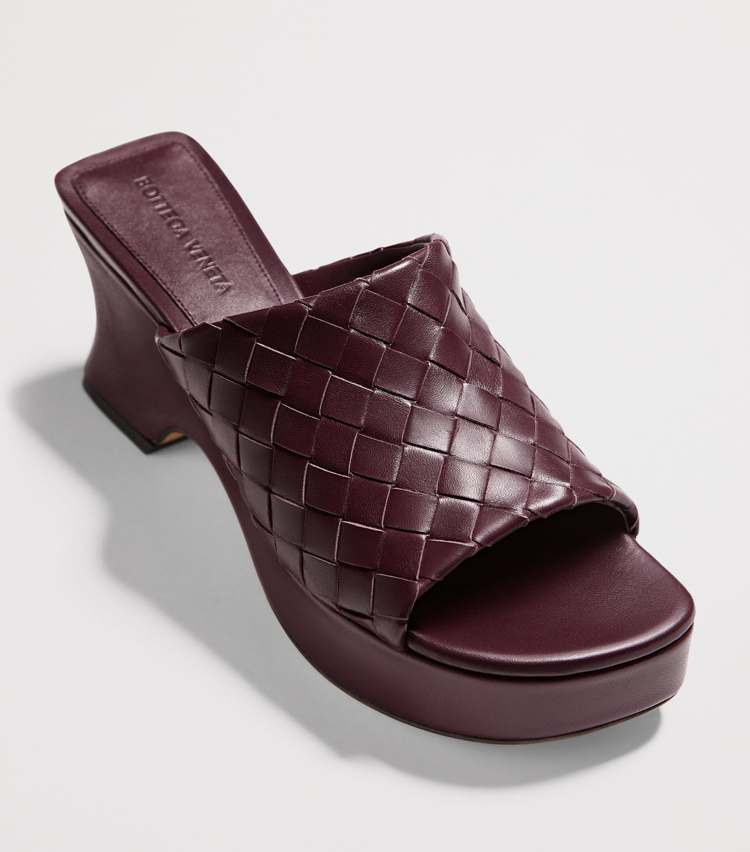 Bottega Veneta Lambskin Intrecciato Wedge Mules 40 Image 3