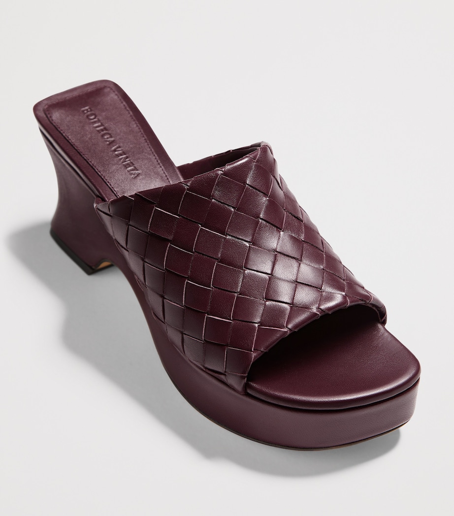 Bottega Veneta Lambskin Intrecciato Wedge Mules 40 Image 3
