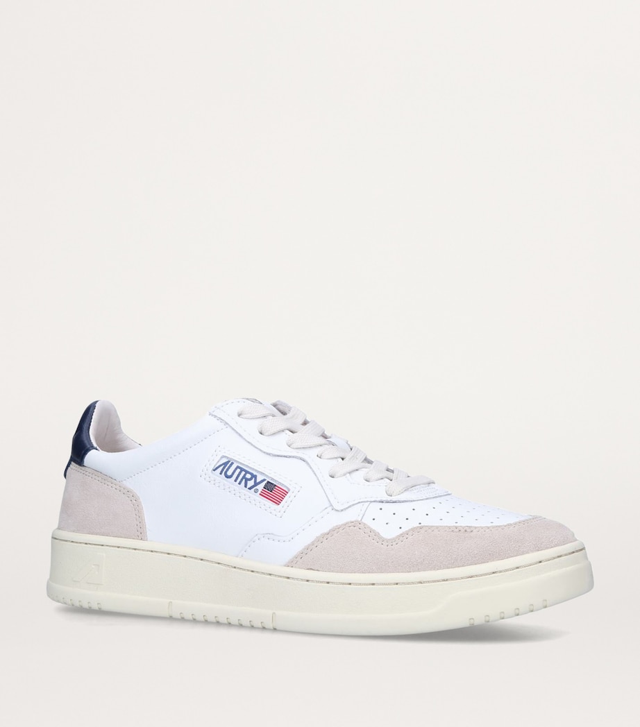 Leather Medalist Sneakers WHITE/NAVY Image 3