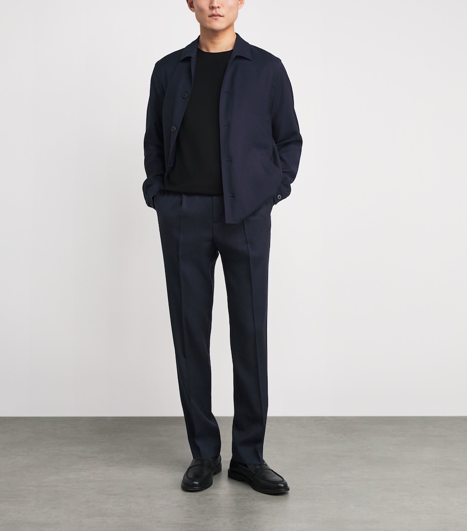 Wool Overshirt NAVY BUAA Image 2