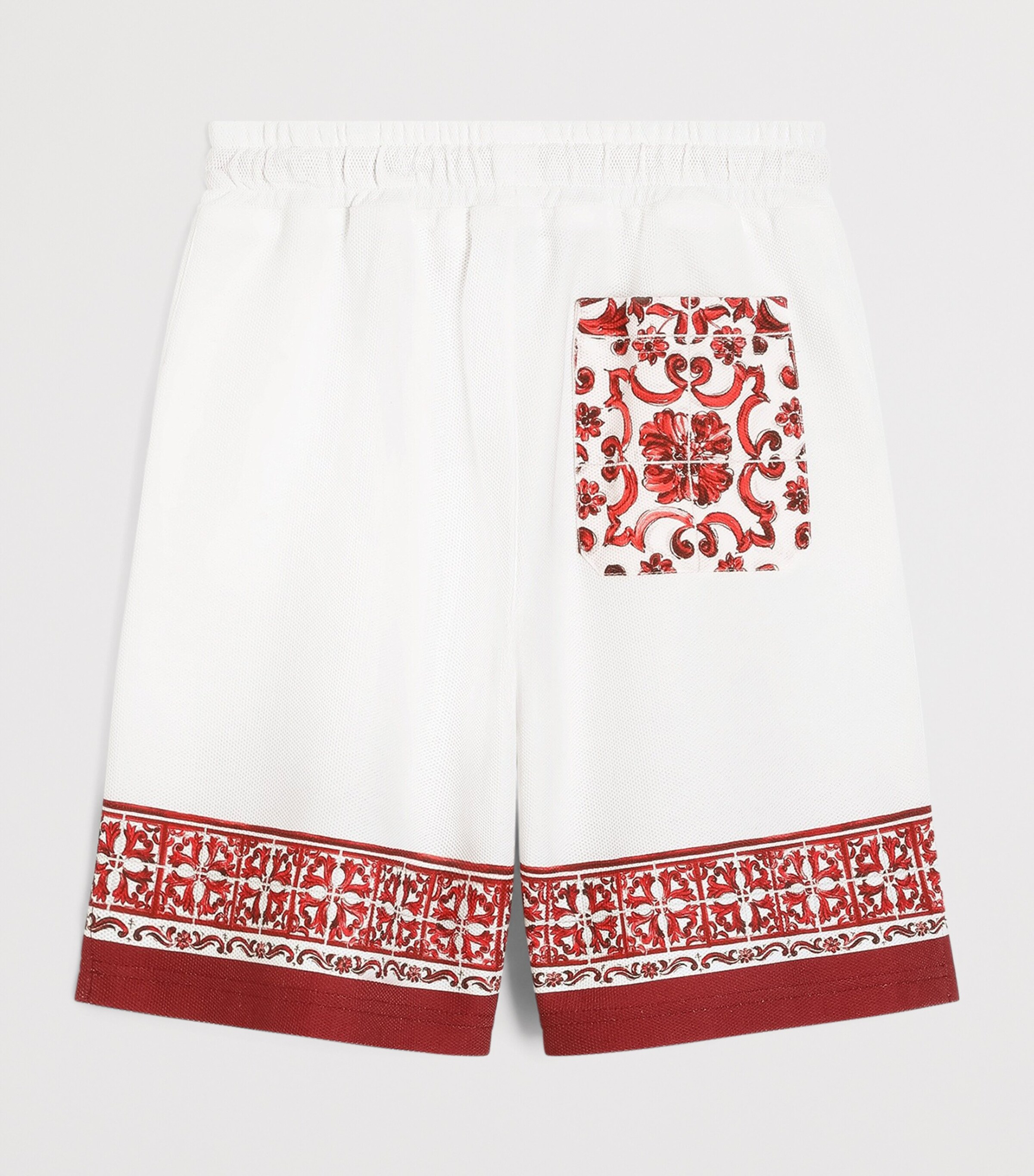 Dolce&Gabbana Kids Cotton Printed Bermuda Shorts (8-14 Years) Maiolica Ru Image 2