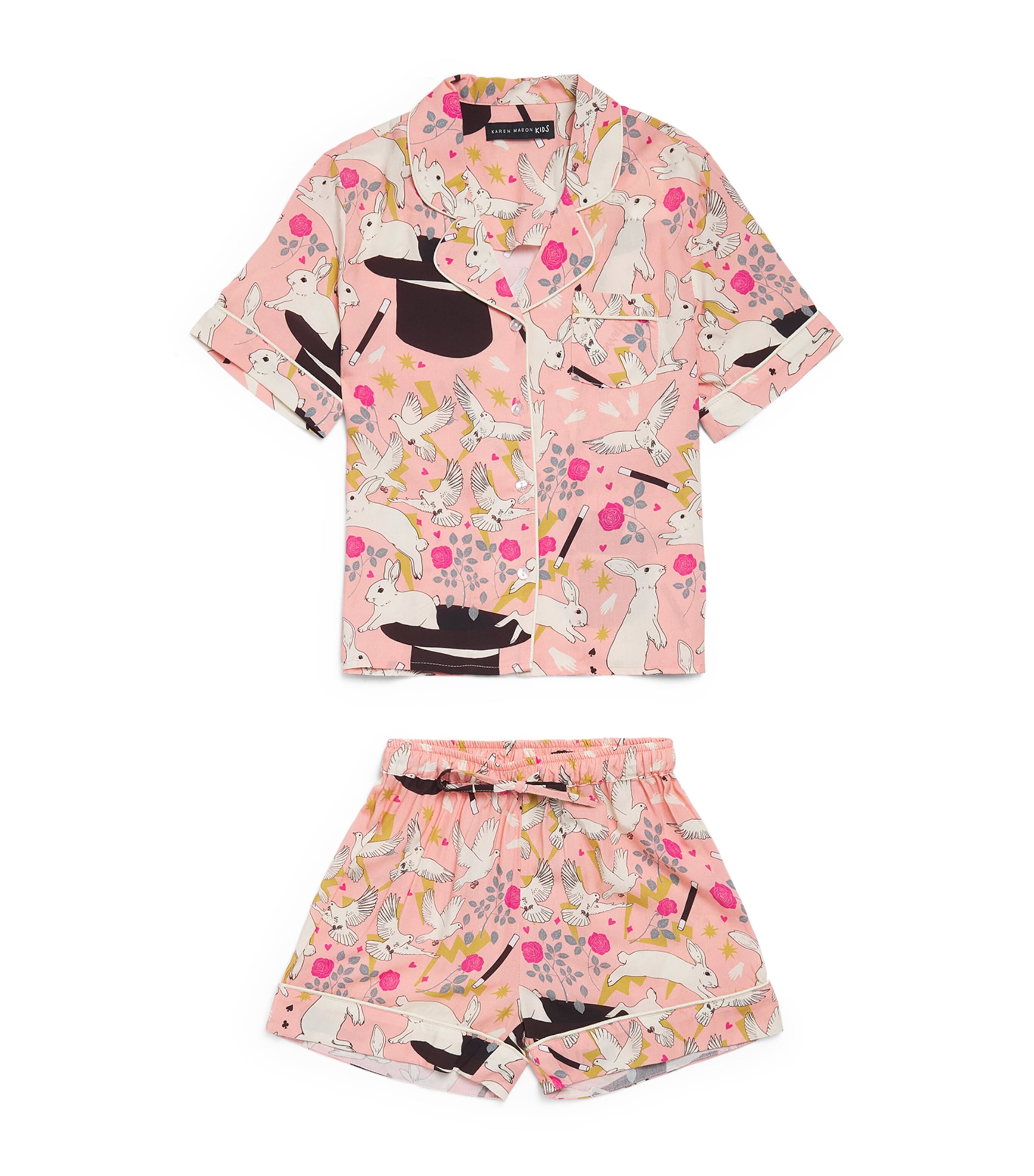 Karen Mabon Magician Print Short Pyjama Set In Multi