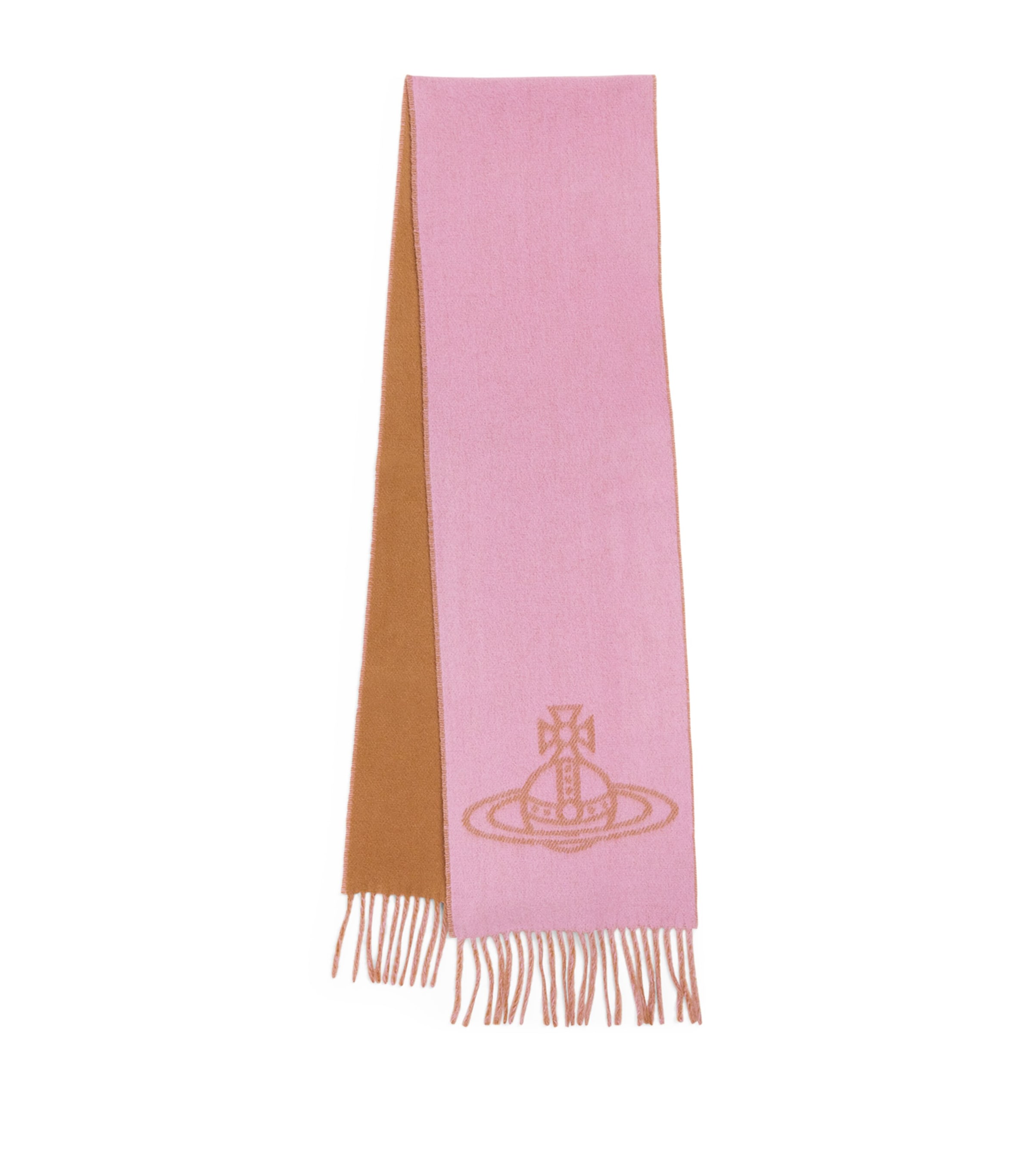 Vivienne Westwood Wool Orb Scarf In Pink