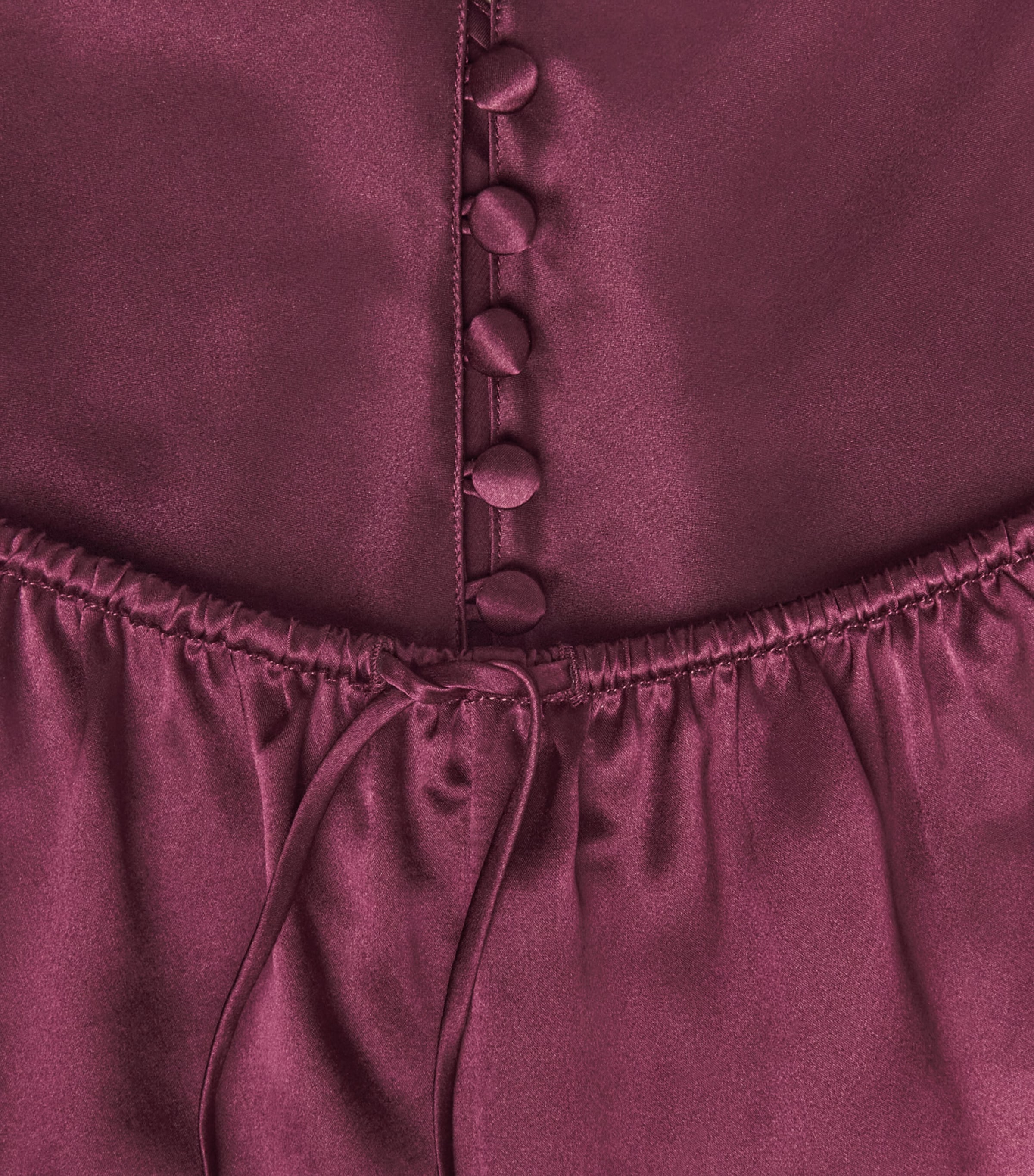 Olivia von Halle Womens Silk Etta Pyjama Set Raisin Image 6