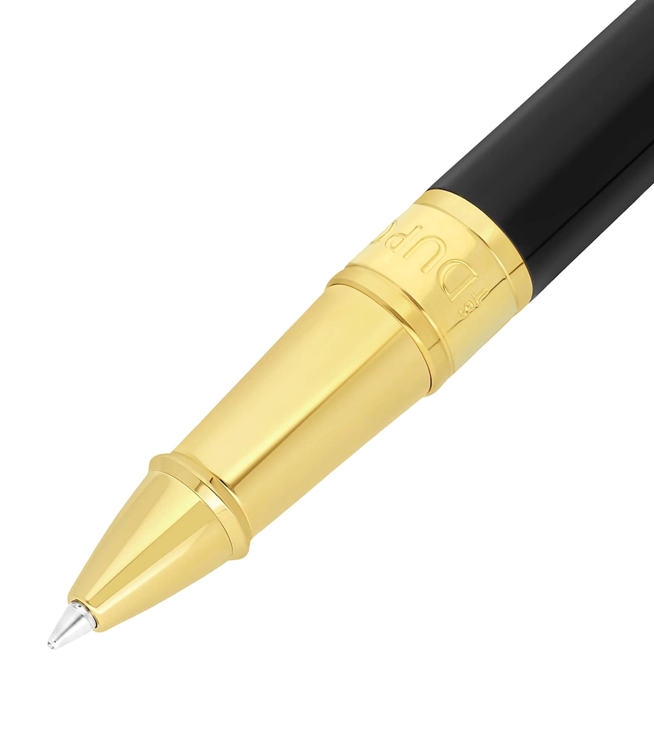 S.T. Dupont Initial Rollerball Pen Black & Golden Image 2