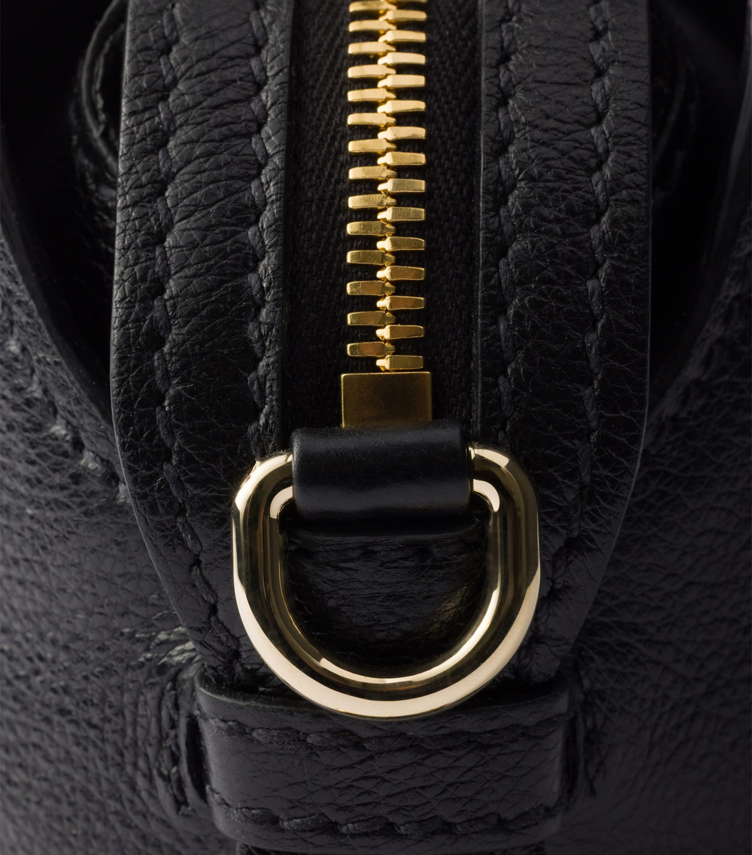 Prada Medium Leather Tote Bag Black Image 8