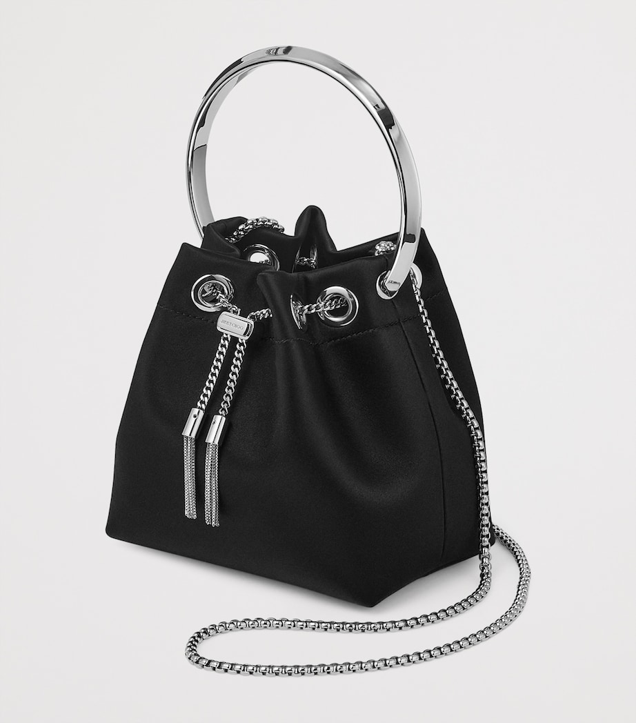 Bon Bon Satin Top-Handle Bag BLACK/SILVER Image 2