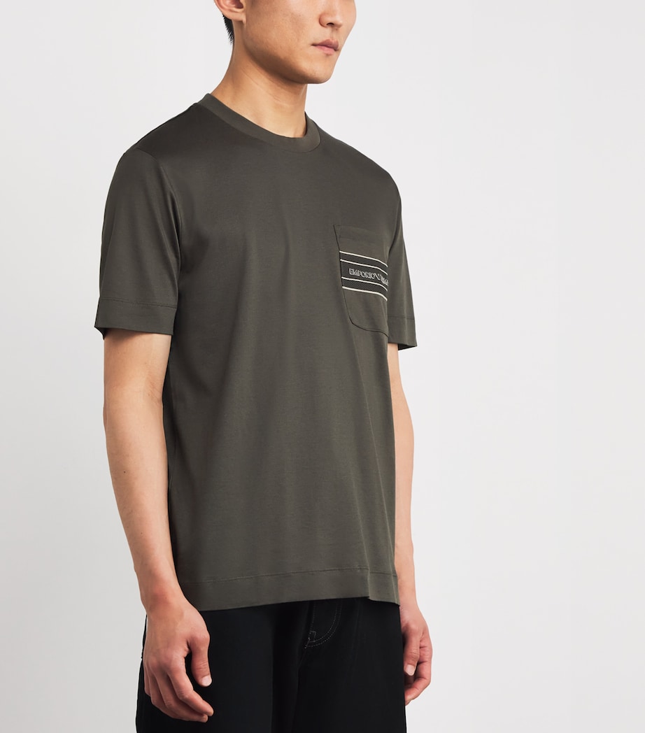 Milano Logo Pocket T-Shirt U8120 Image 3