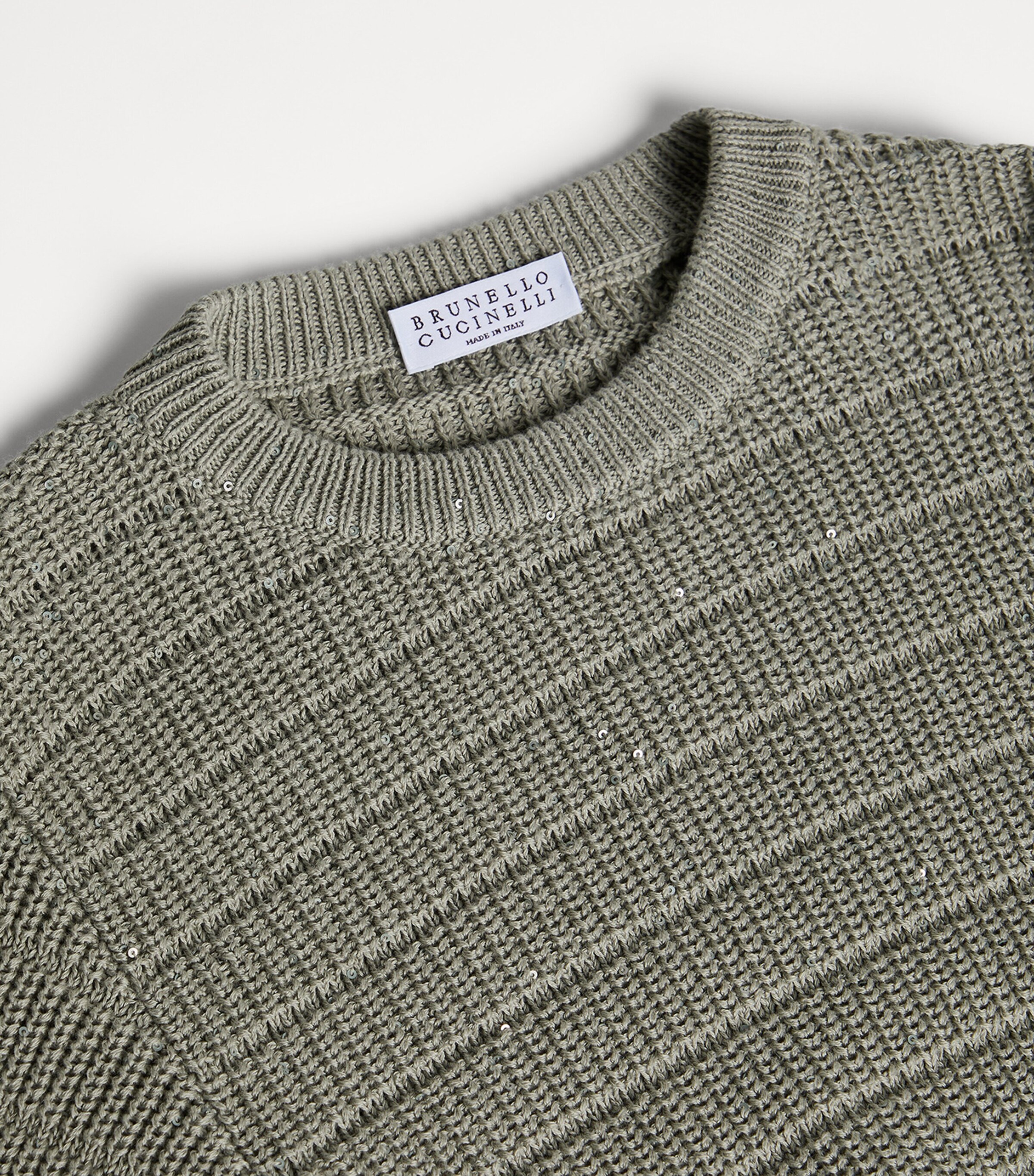 Brunello Cucinelli Kids Cotton Sequinned Sweater (8-10 Years) Image 3