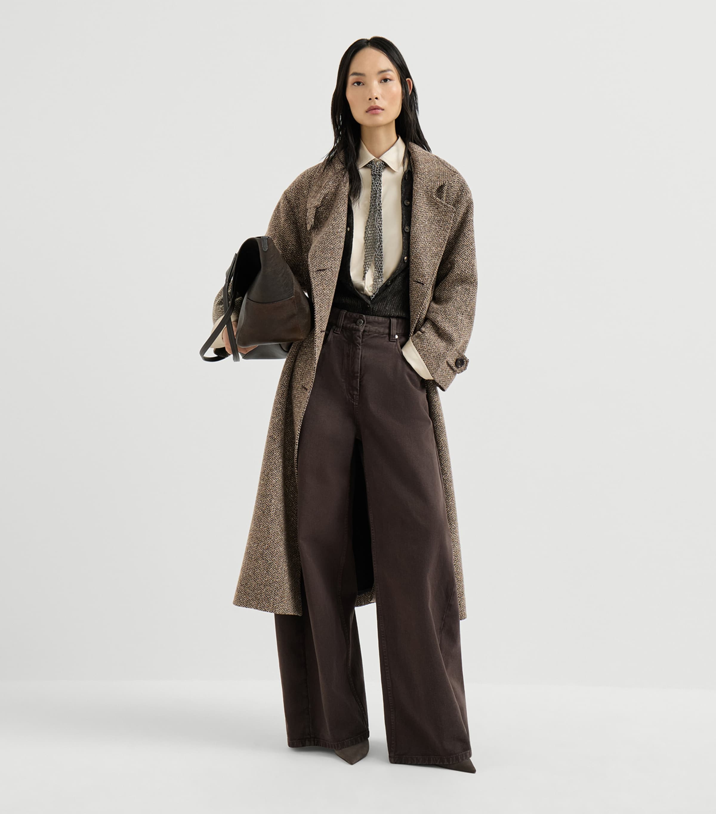 Brunello Cucinelli Womens Wide-Leg Jeans Image 2