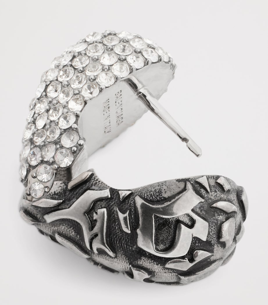 Balenciaga XS Crystal Midnight Earrings Image 4