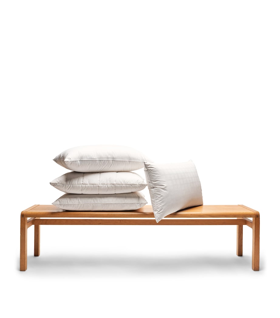 Cotton Down-Filled Pillow (50cm x 75cm) WHITE Image 3