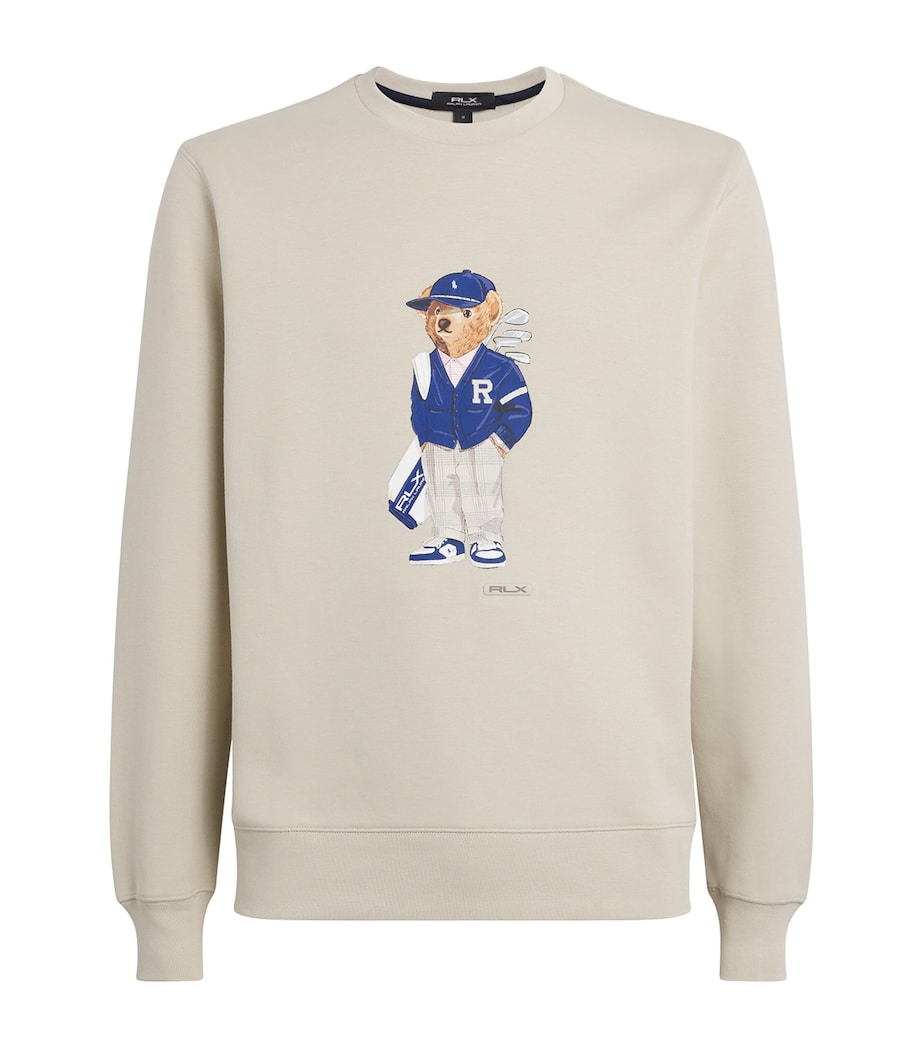 Cotton-Blend Performance Polo Bear Sweatshirt BASIC SAND Image 1
