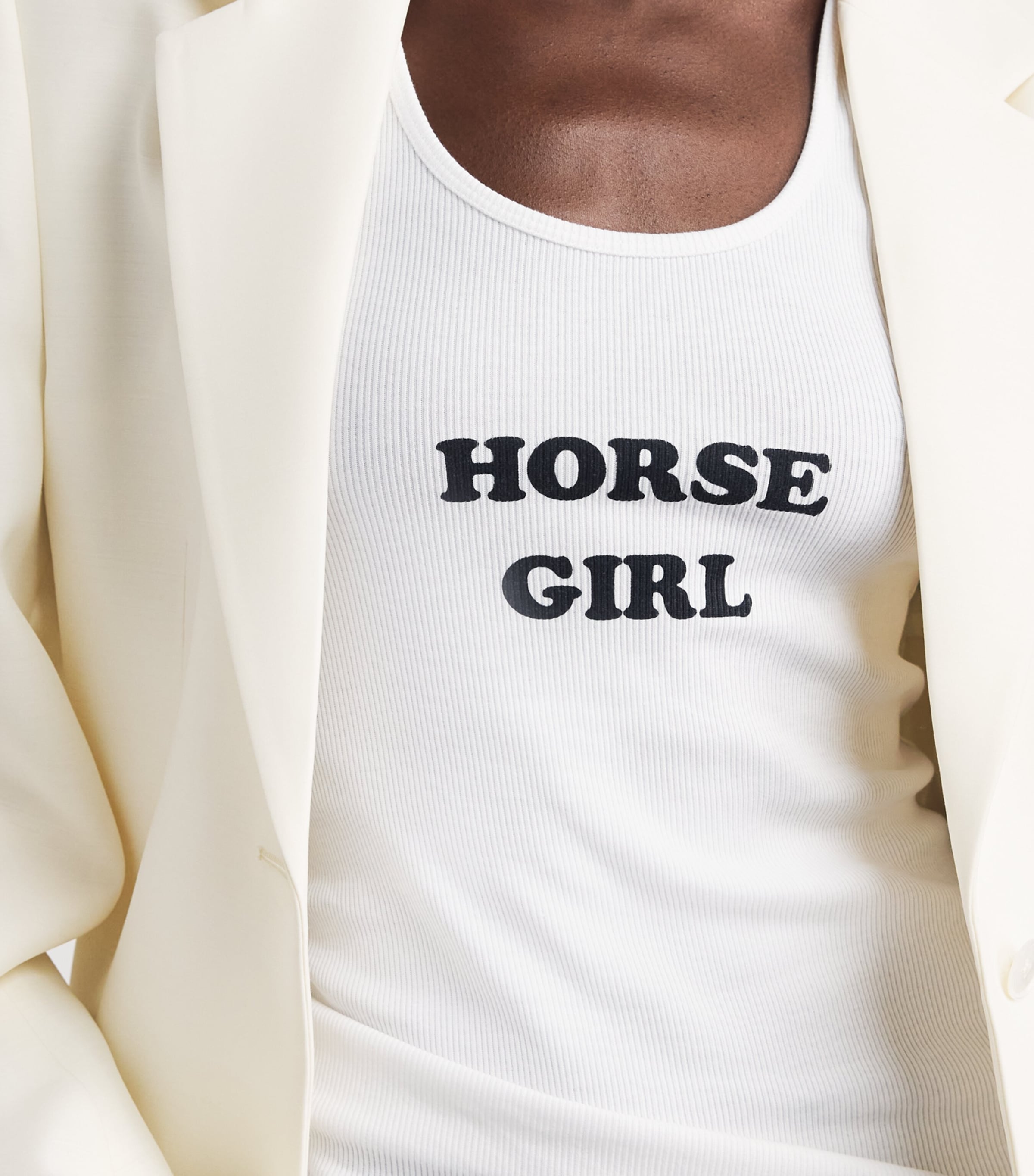 Stella McCartney Womens Horsegirl Tank Top Pure White Image 3