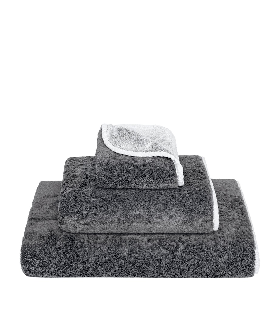 Bicolore Face Cloth (30cm x 30cm) SILVER/STORM Image 1