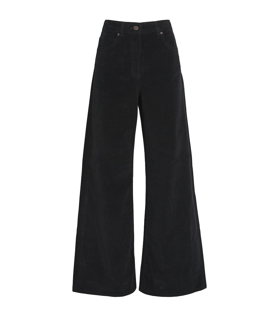 Corduroy Ultimate Wide-Leg Jeans BLACK Image 1