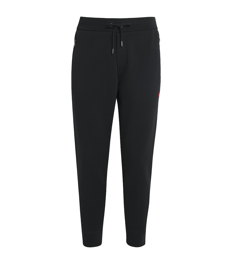 Cotton-Blend Polo Pony Sweatpants BLACK Image 1