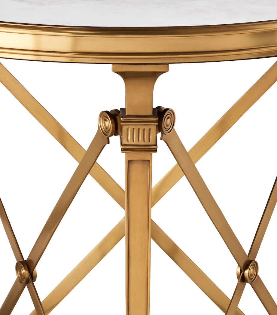 Stone and Brass Cannes Gueridon Table CANNES BRASS Image 5