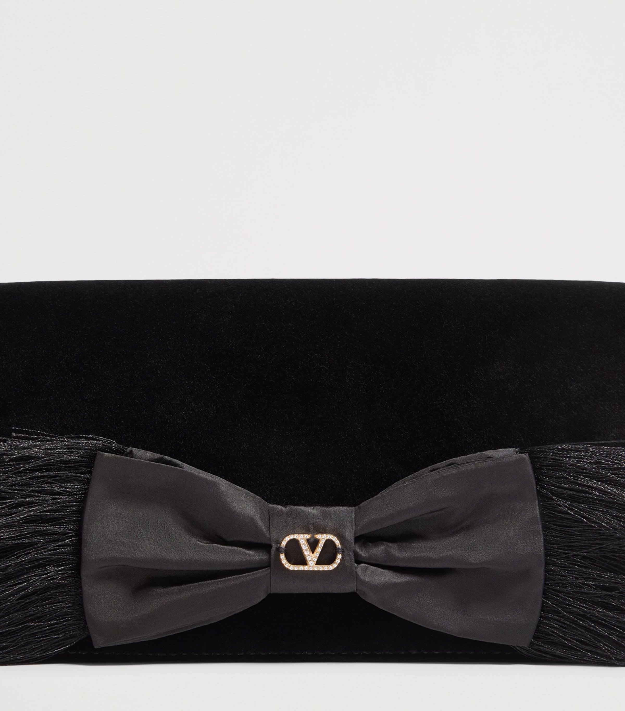 Mini Velvet VLogo Signature Bow Shoulder Bag EDM Image 6