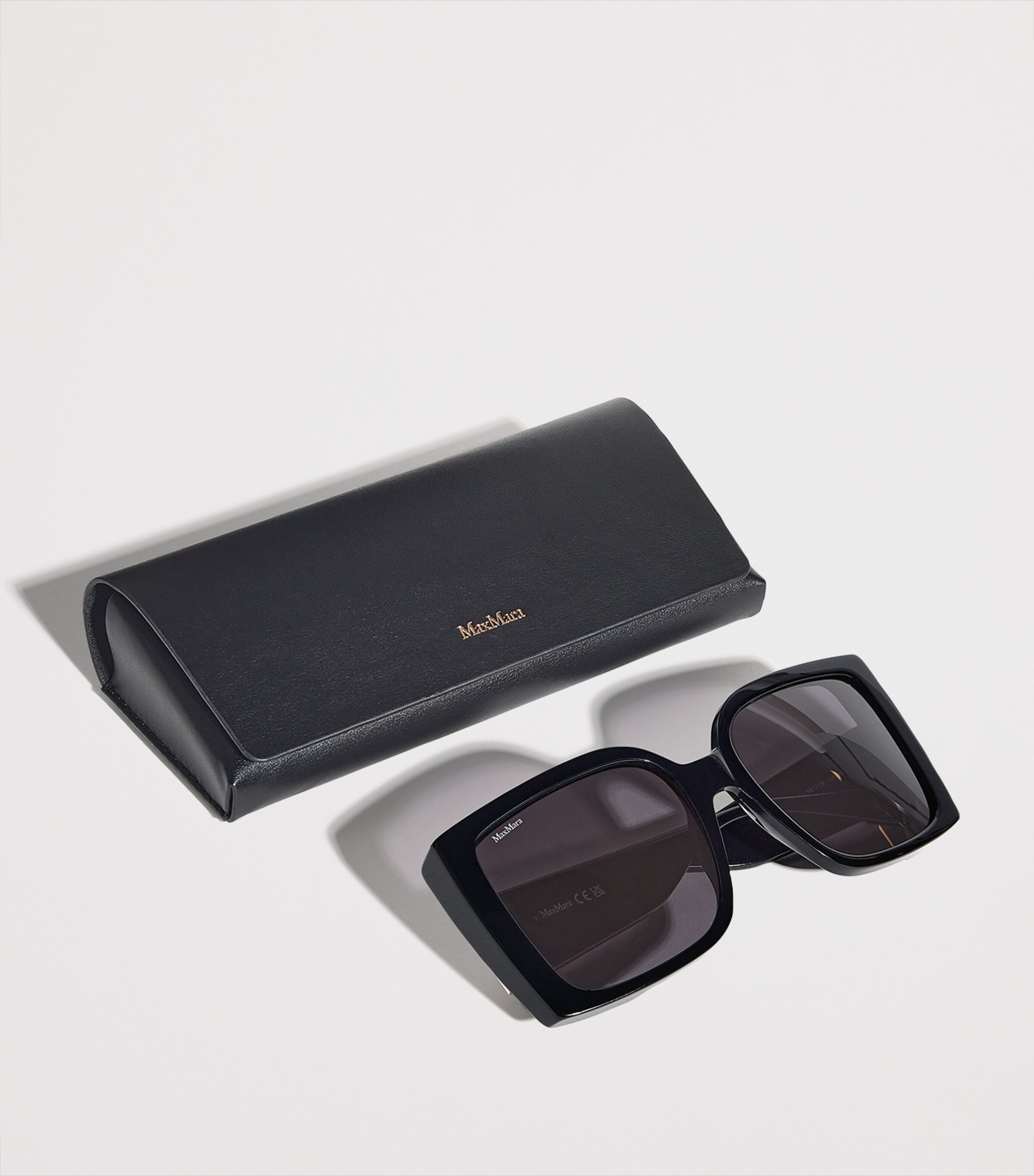 Acetate Oversized Square Sunglasses BLACK Image 4