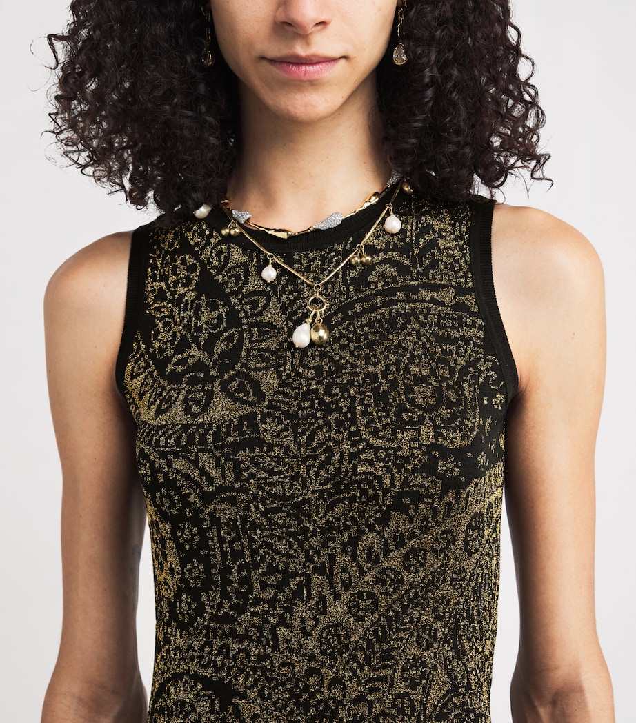 Wool-Blend Paisley Maxi Dress S9810 Image 6