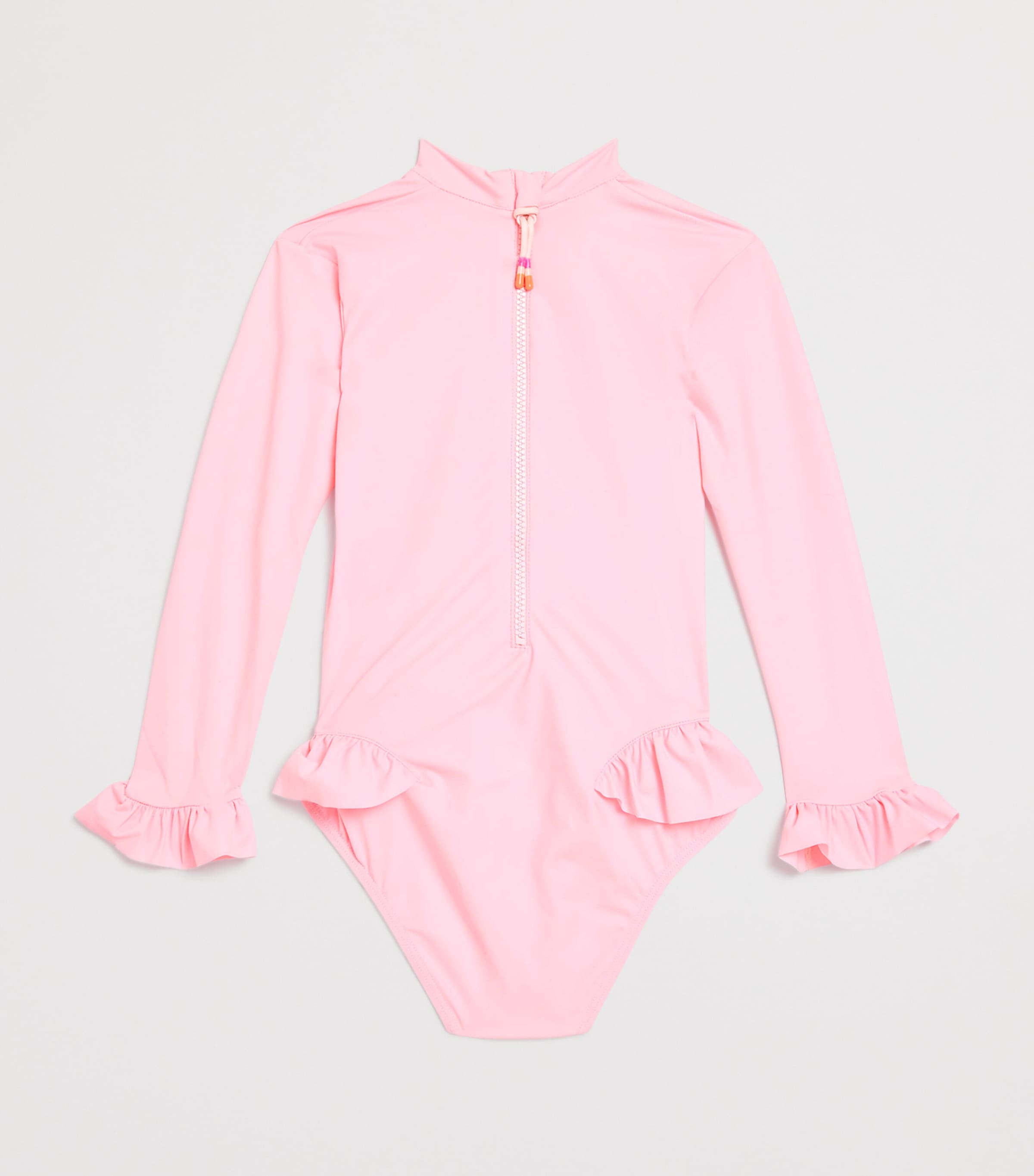 Bora Bora Surfer Long-Sleeve Swimsuit (24 Months-6 Years) LIGHT PINK Image 2