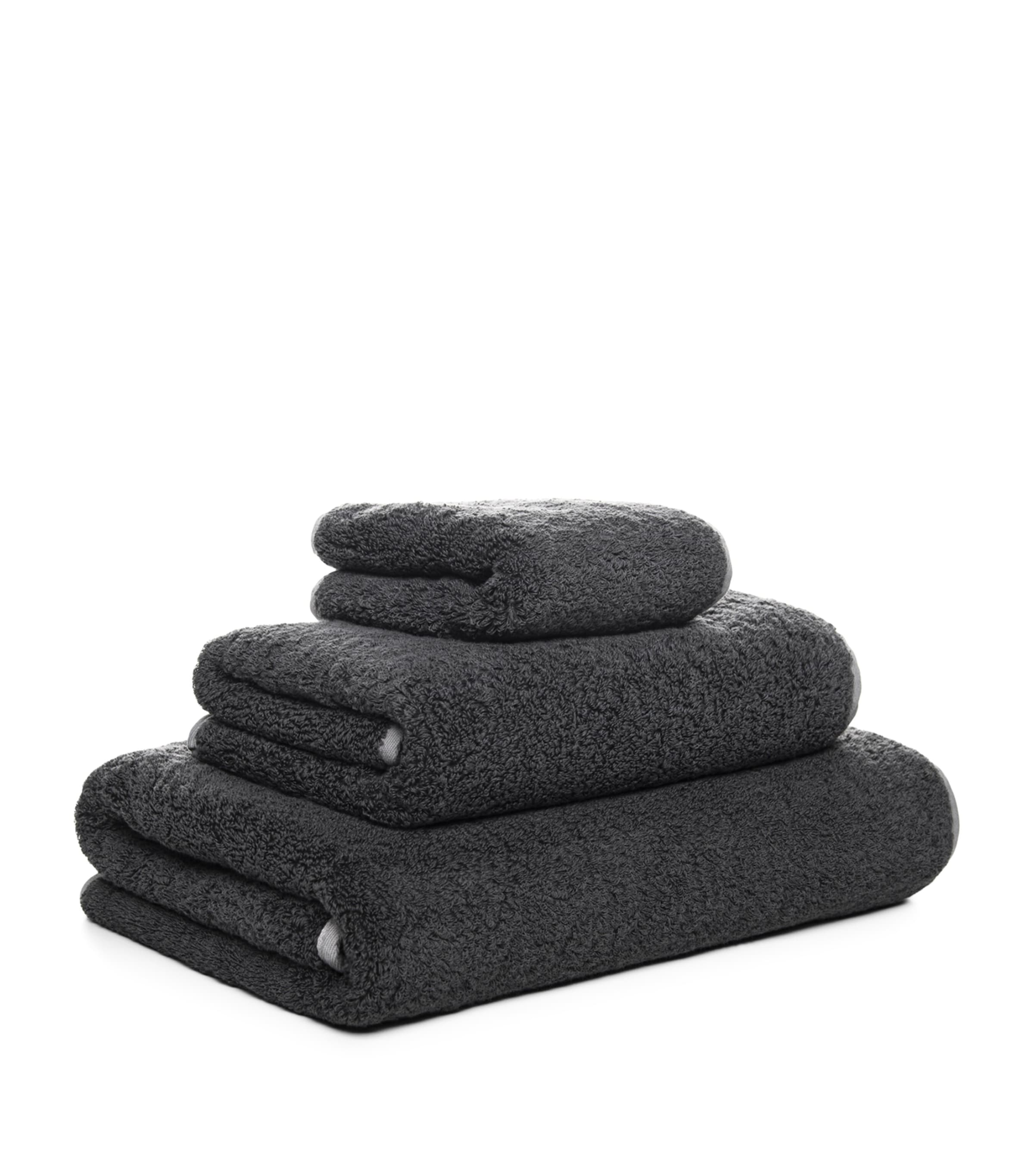 Bicolore Bath Sheet (95cm x 150cm) SILVER/STORM Image 3