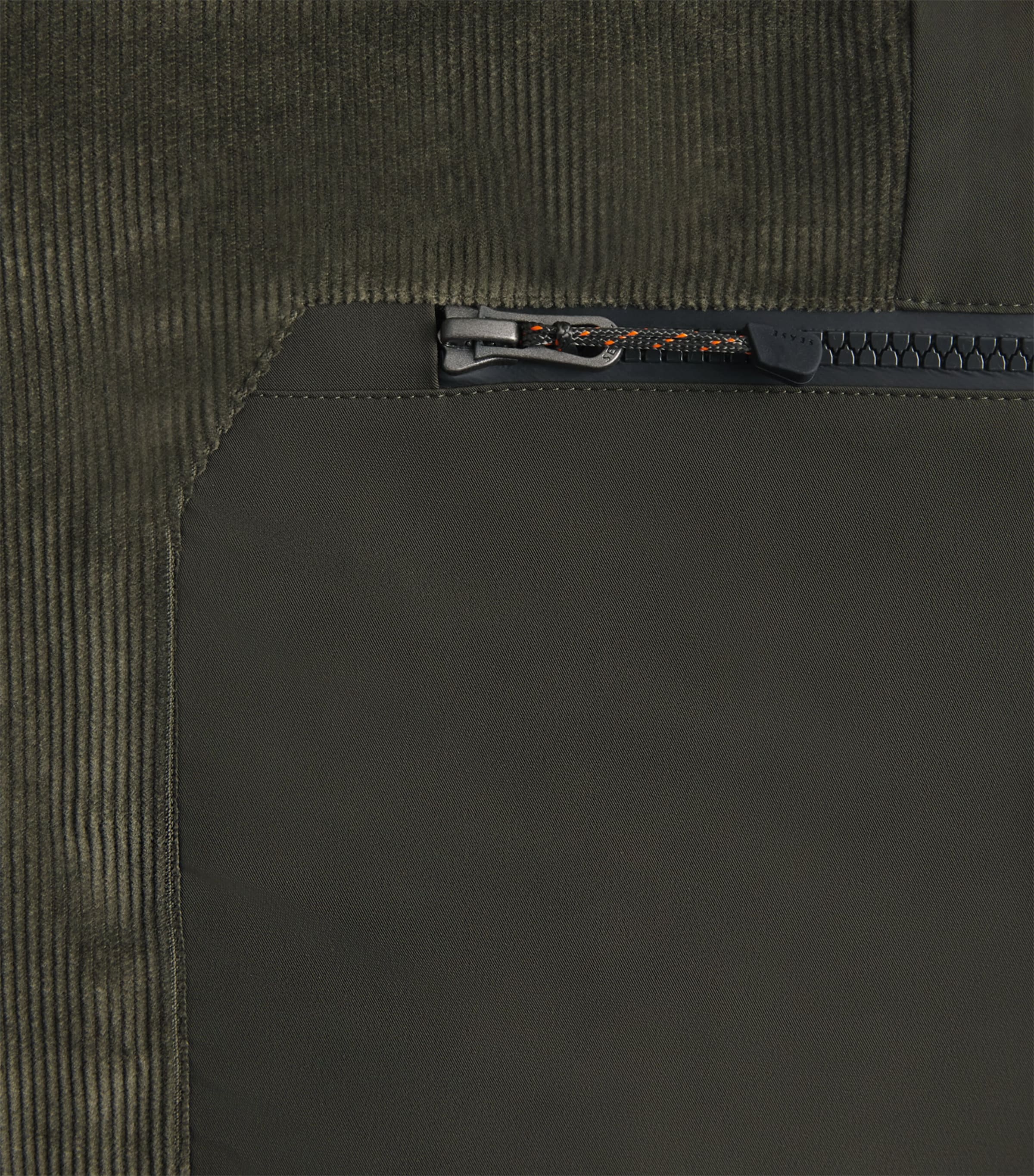 Sease Mens Corduroy Trace 2.0 Ski Trousers Bronze Olive Image 6