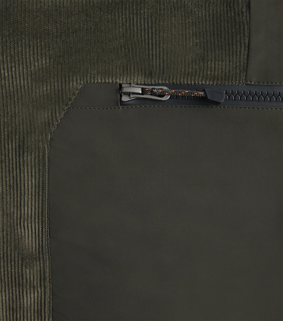 Sease Mens Corduroy Trace 2.0 Ski Trousers Bronze Olive Image 6