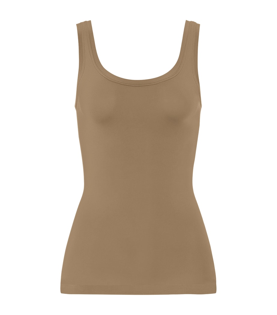 Hanro Womens Touch Feeling Tank Top Suede Camel Image 1