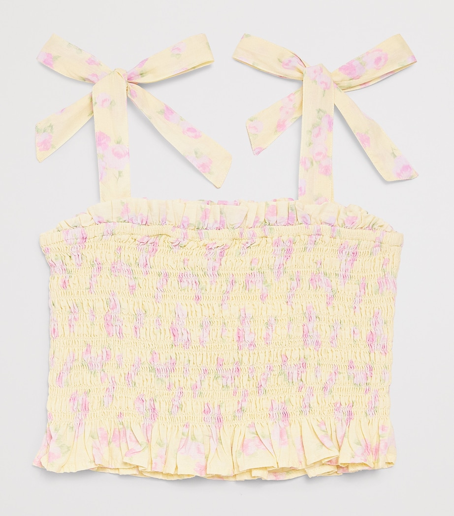 LoveShackFancy Cotton Merrinelle Cami Top (7-14 Years) Lemsplemon Spritz Image 2