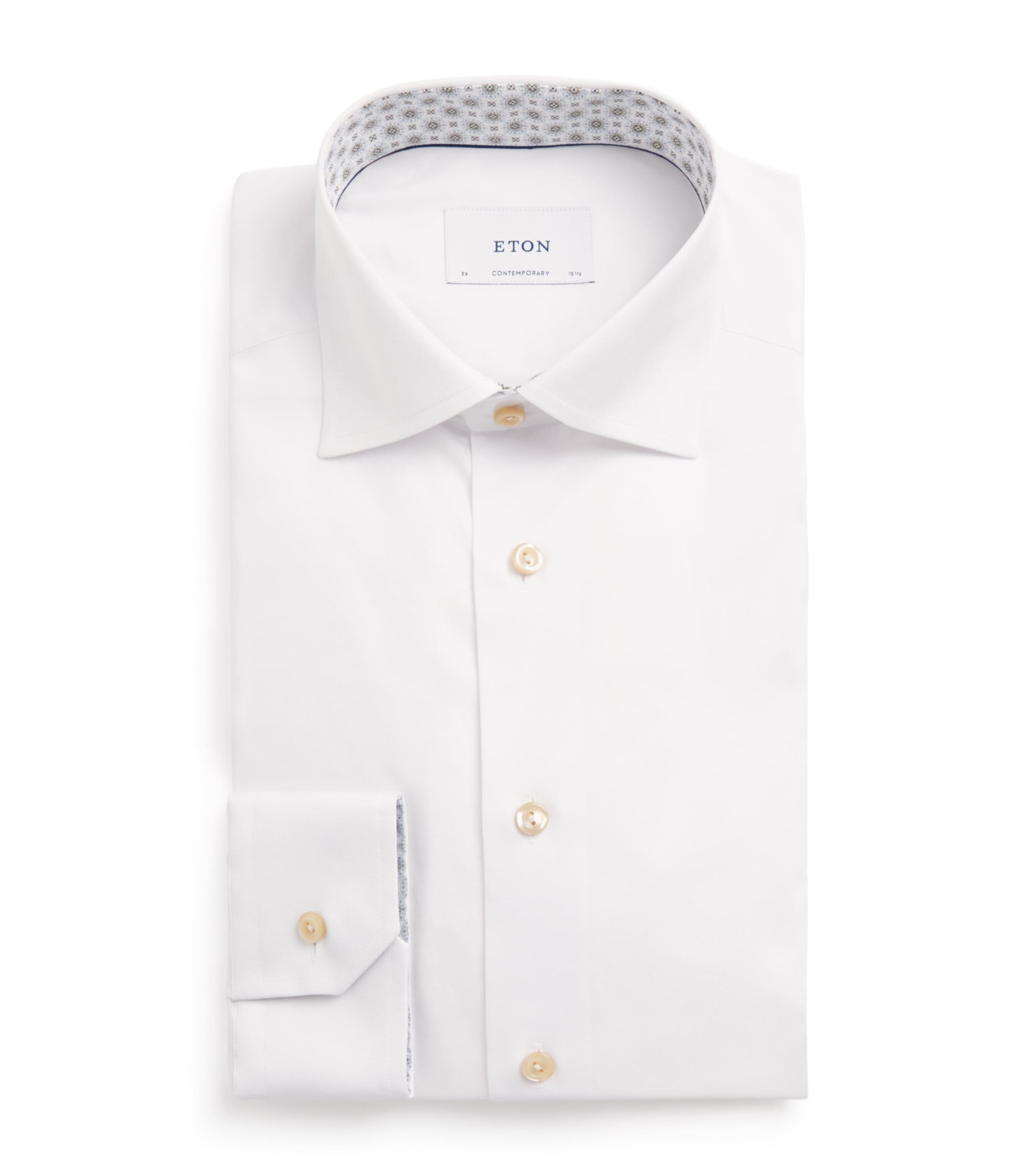 Eton Cotton Contemporary Fit Shirt White