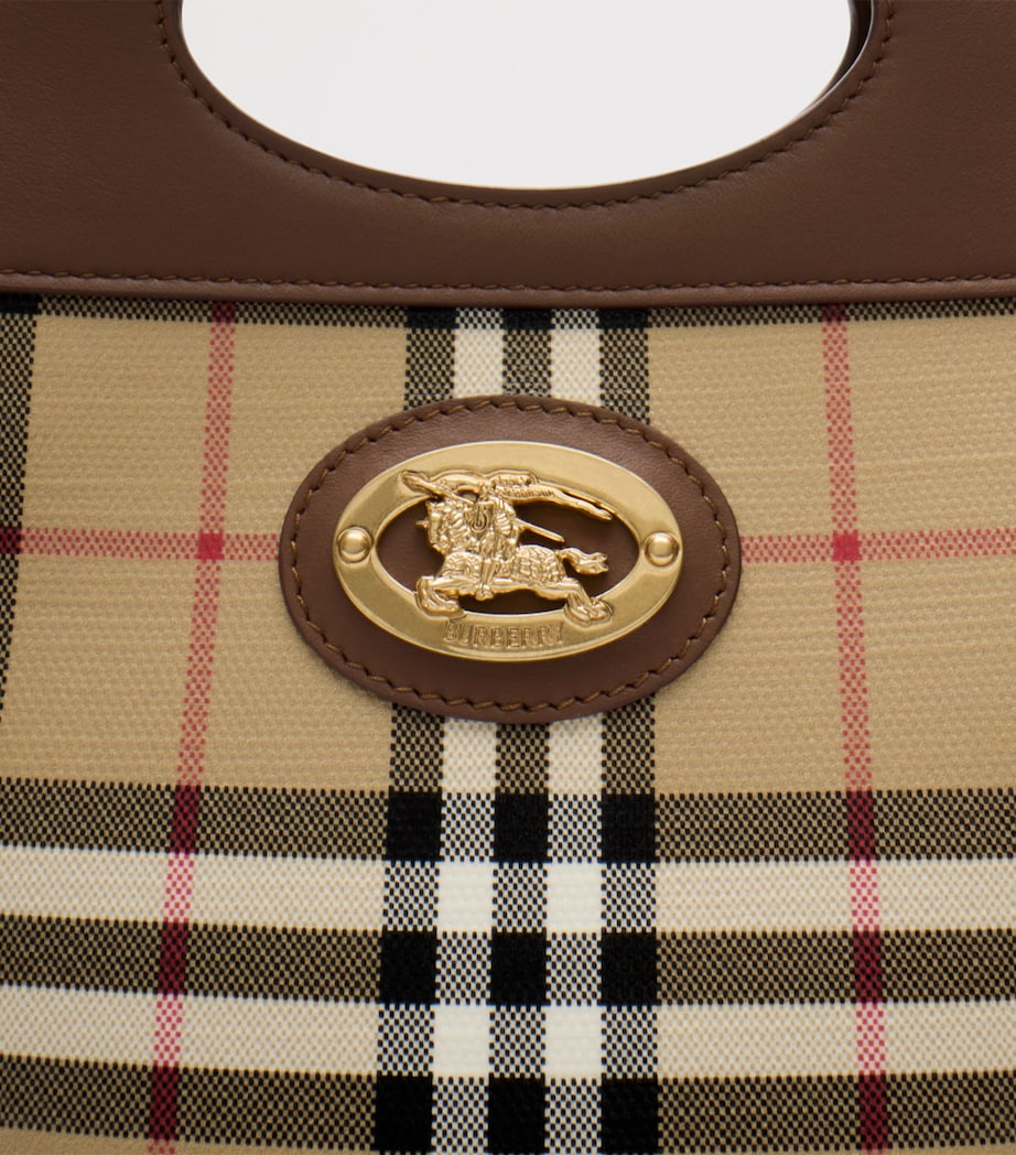 Burberry Womens Small Check Pocket Bag Archive Beige Image 6