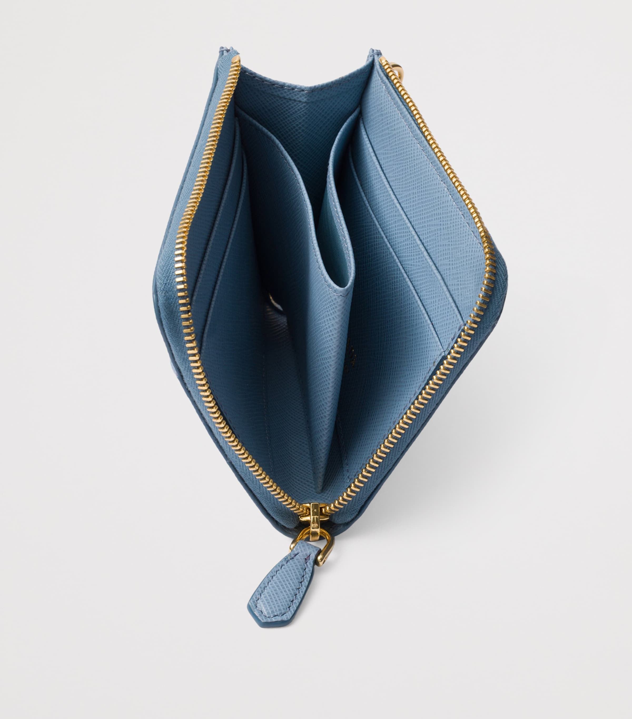 Prada Small Saffiano Leather Chain Wallet Image 2