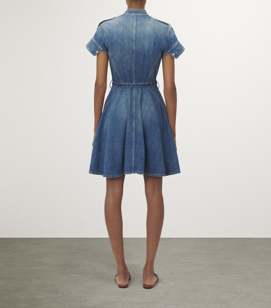 Stonewashed Denim Mini Dress 4315 Image 4