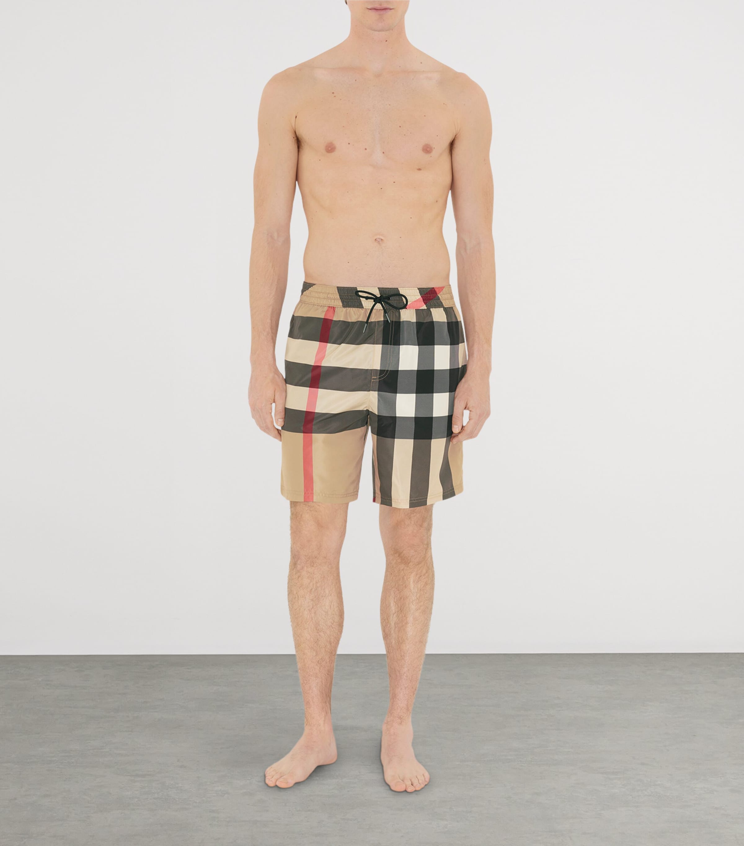 Check Swim Shorts ARCHIVE BEIGE IP CHK Image 2