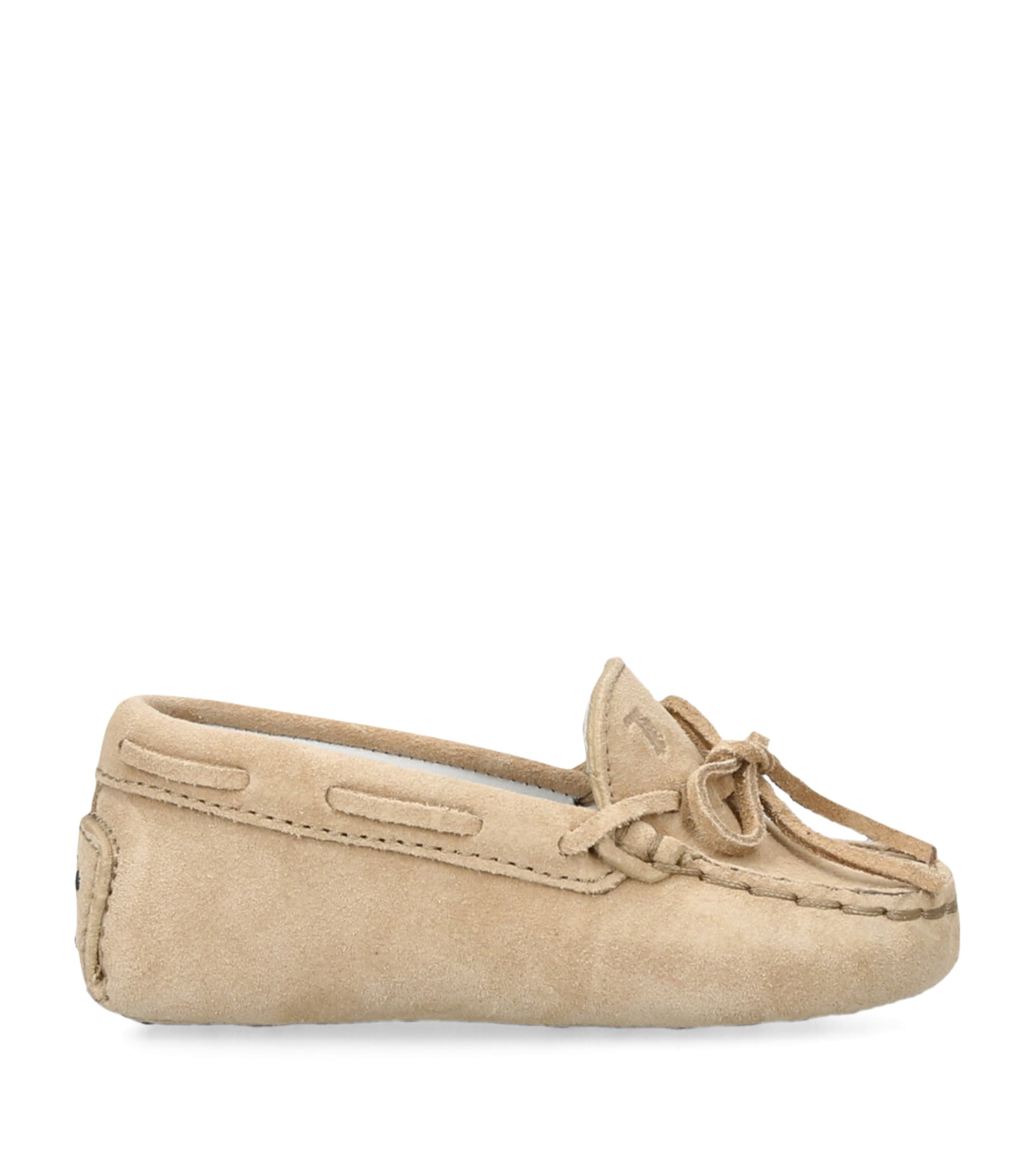 Tod's Kids' Suede Gommini Loafers In Brown