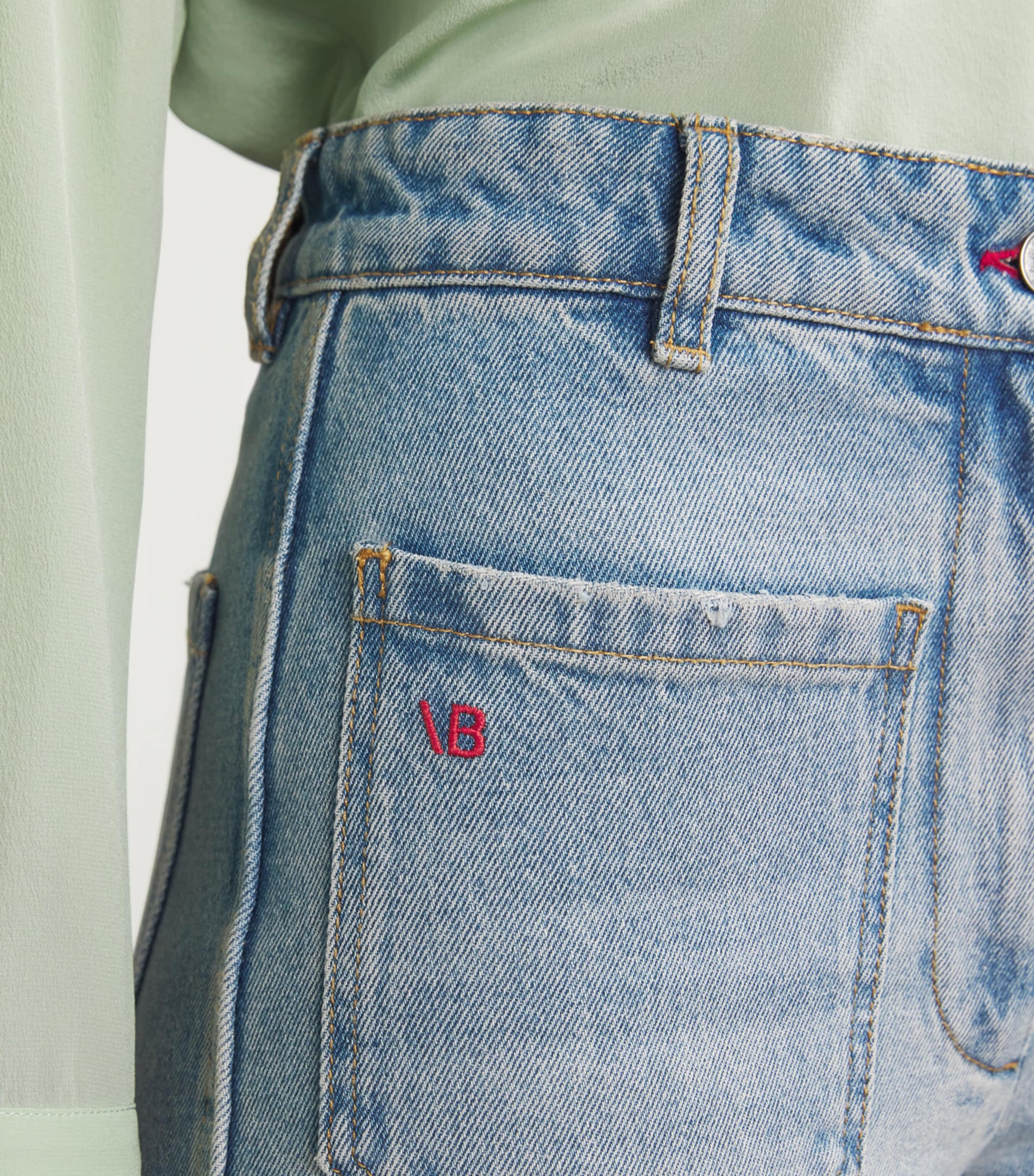 Tapered Alina Straight Jeans PALE BLUE WASH Image 6