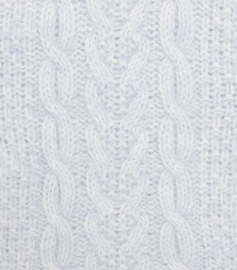 Louise Misha Cable-Knit Aliouki Hood Cloud Image 3