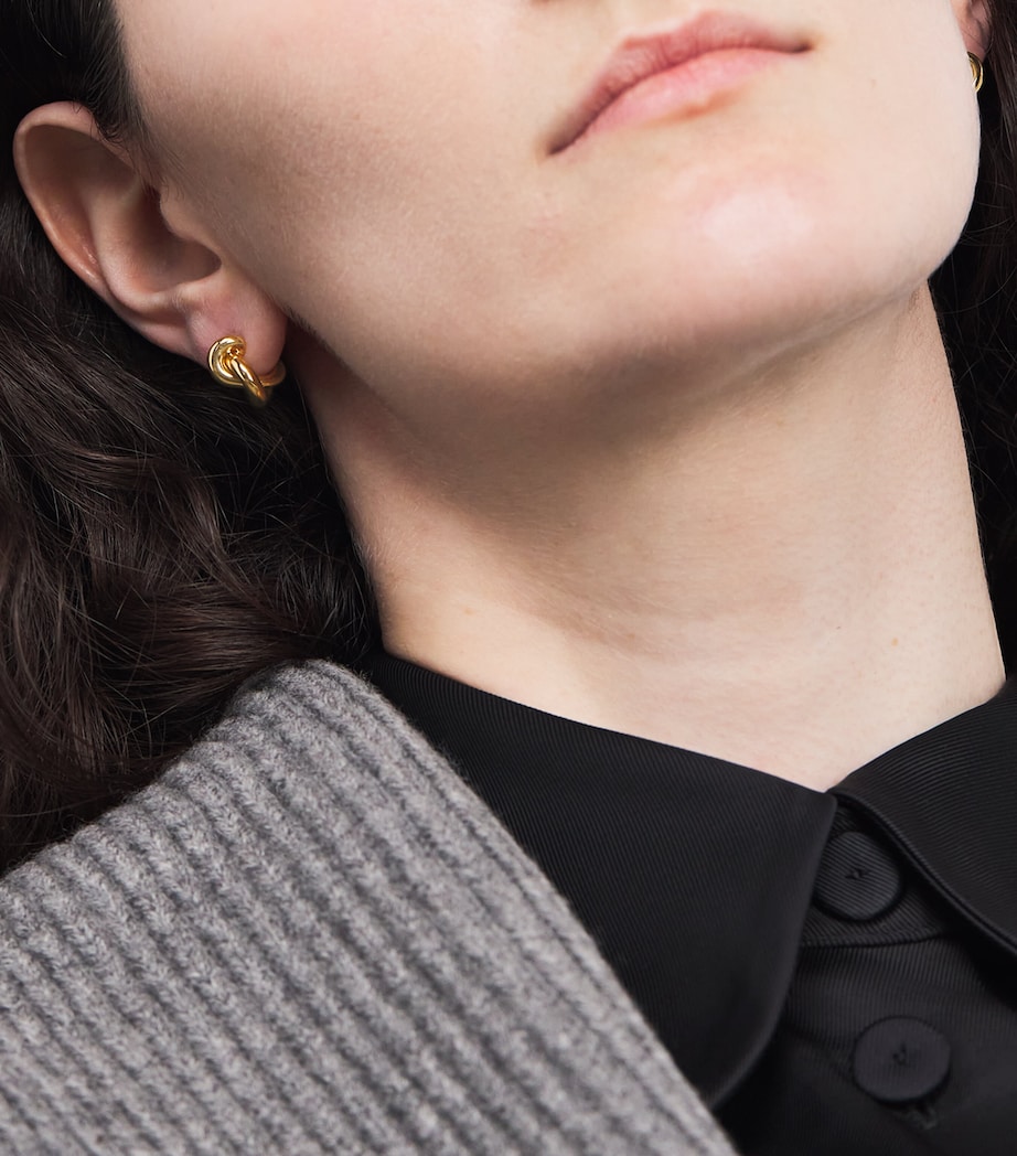 Small Yellow Gold Legacy Knot Earrings YELLOW GOLD Image 2