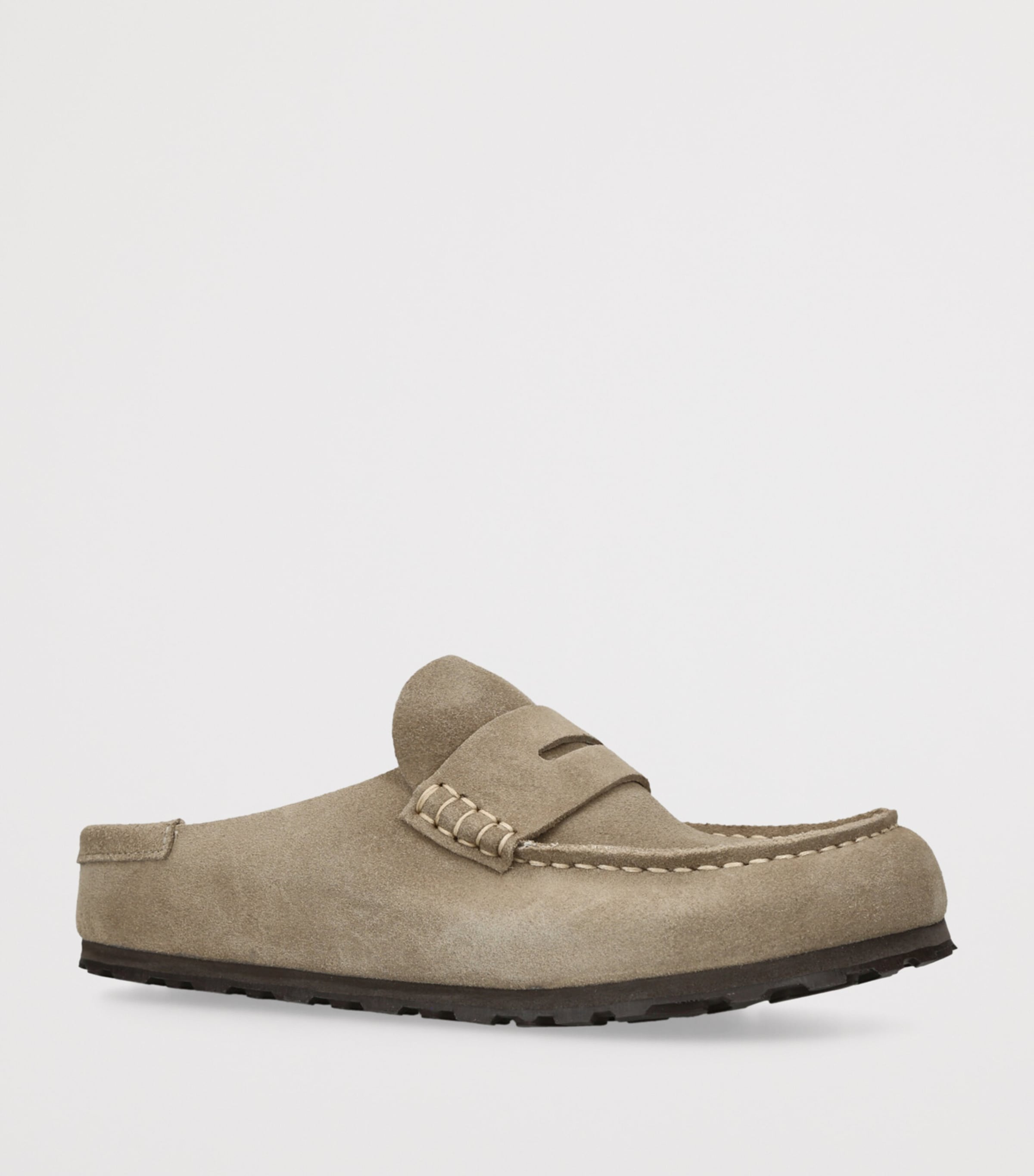 Suede Naples Wrapped Clogs TAUPE Image 3