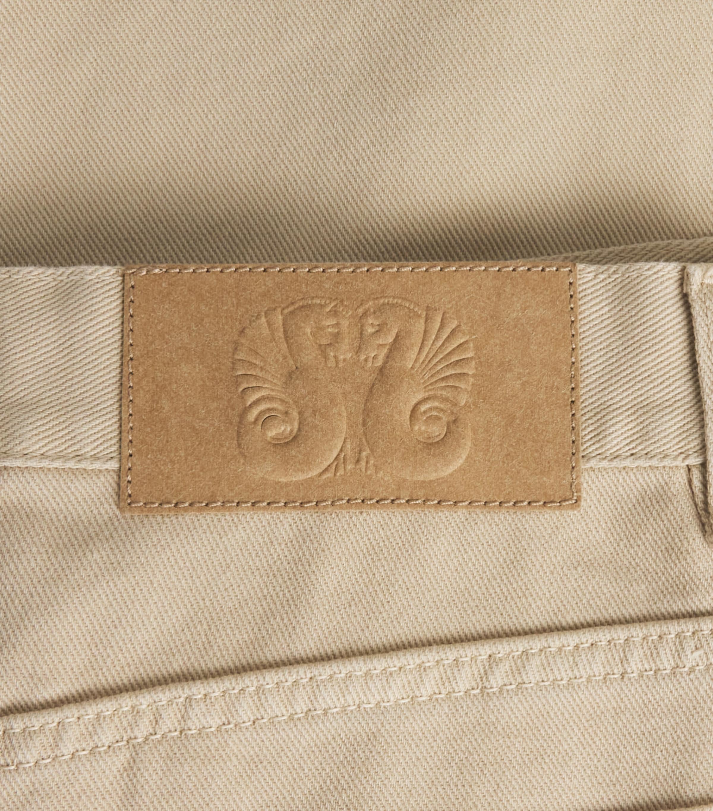Blazé Milano Womens Nariida Java Wide-Leg Jeans Almond Image 6
