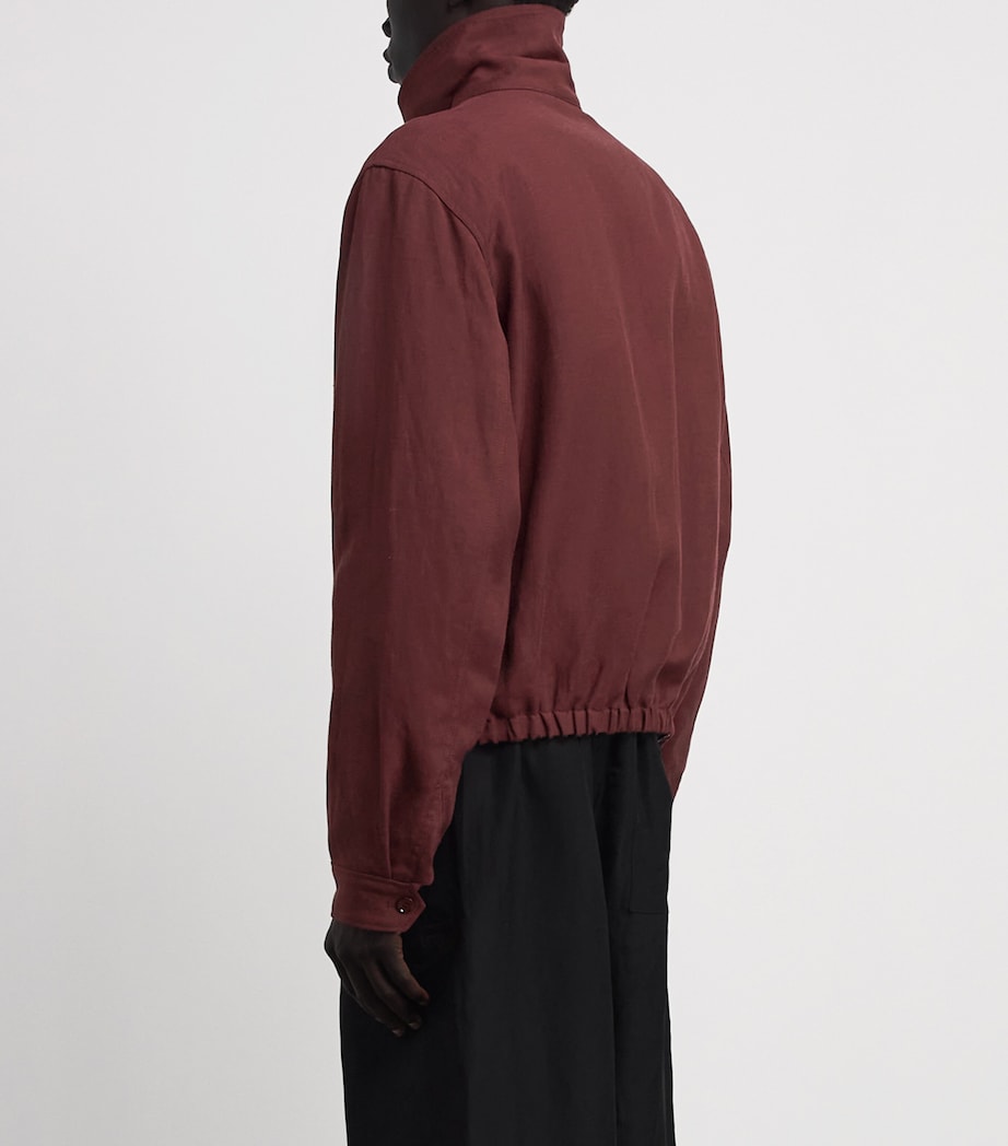 Lemaire Mens Gabardine Cropped Jacket Porto/ Image 5