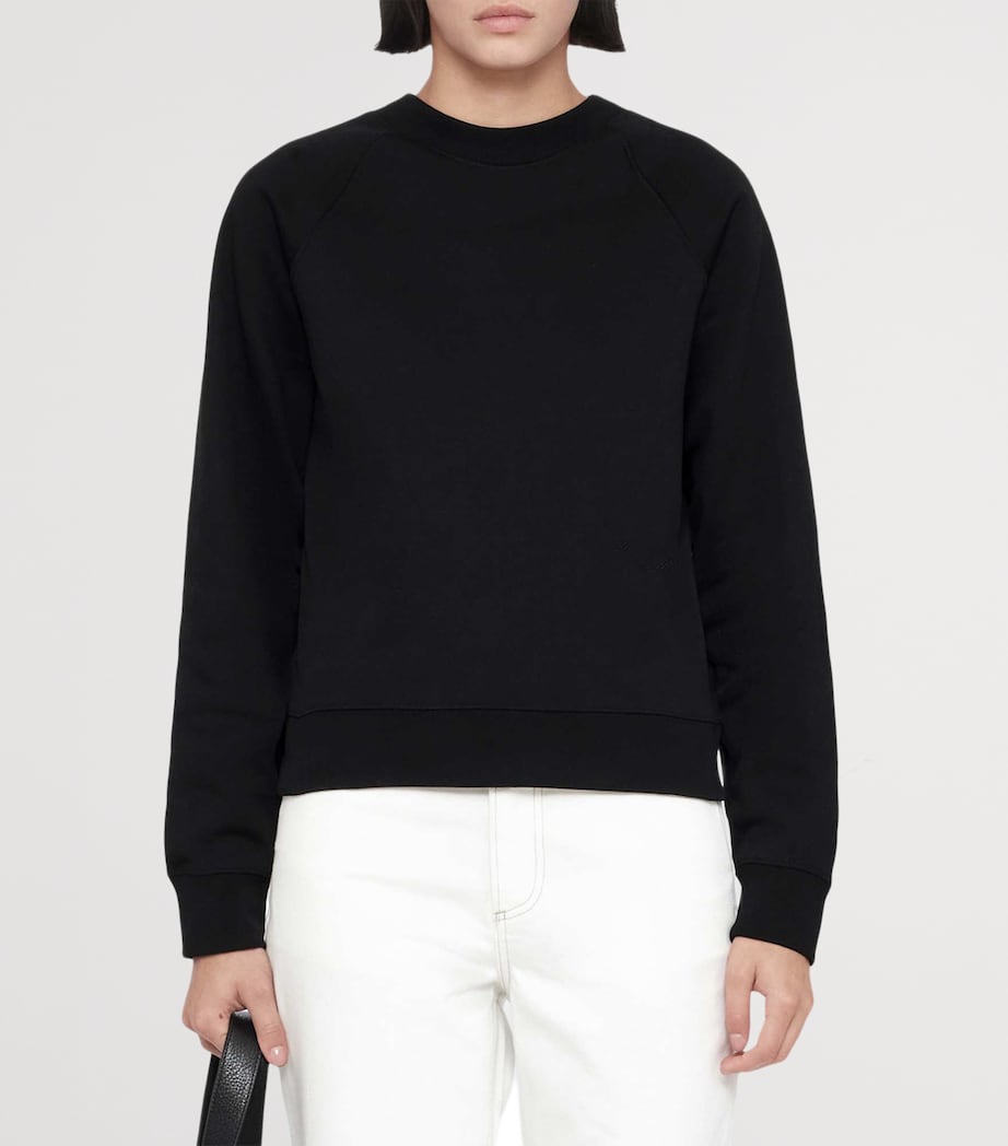AllSaints Womens Lily Sweatshirt Jet Black Image 3