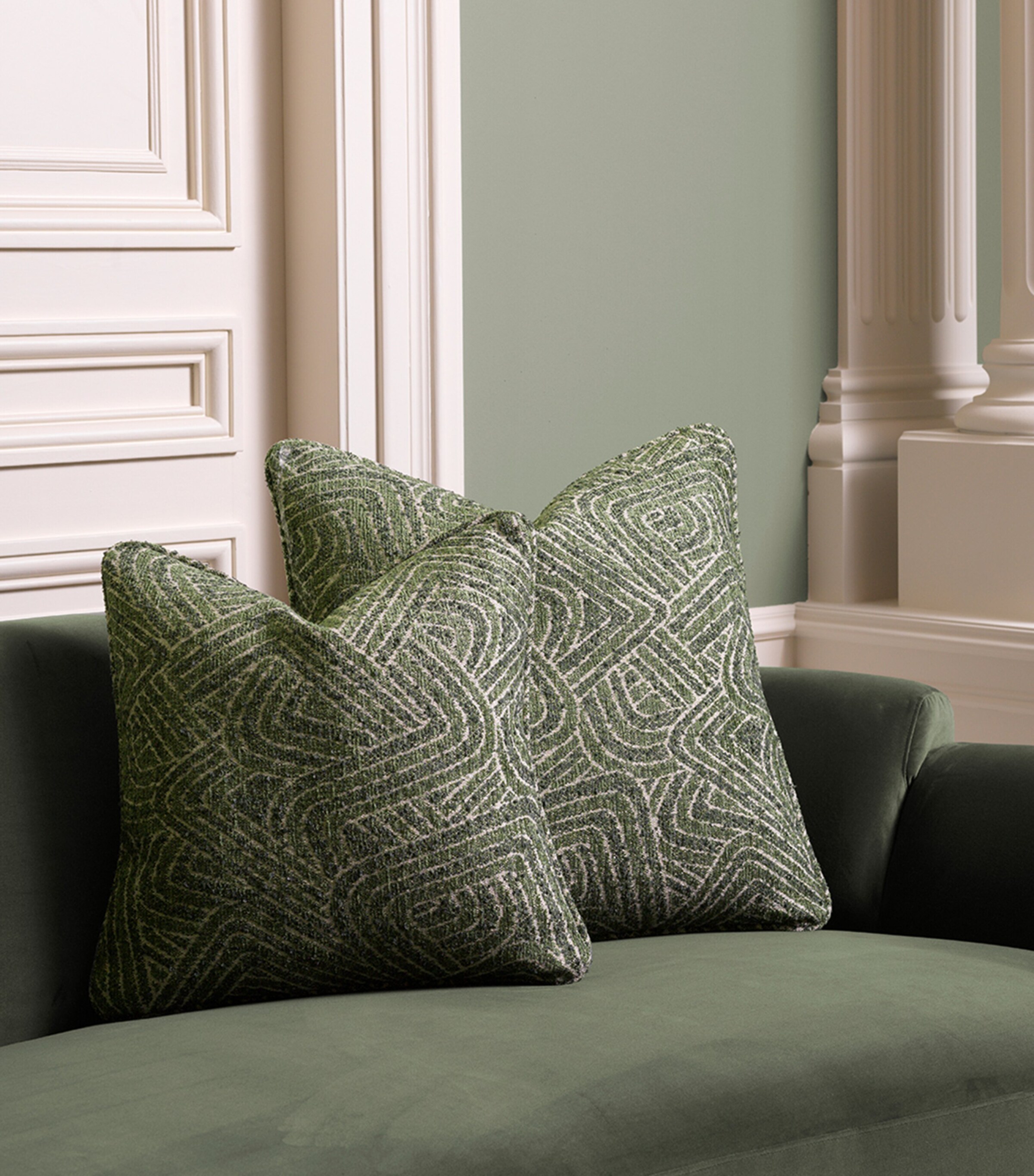 Eichholtz Large Camari Cushion (60cm x 60cm) Green Image 2