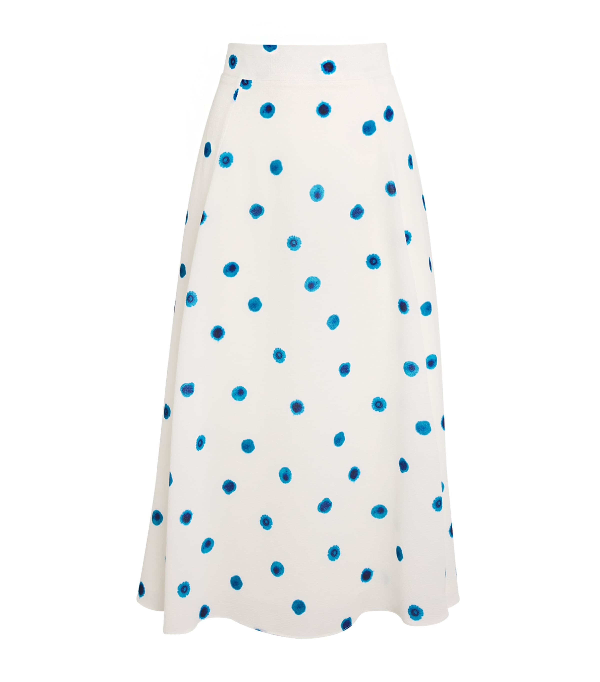 Edeline Lee Organic Cotton-blend Cross Midi Skirt In White