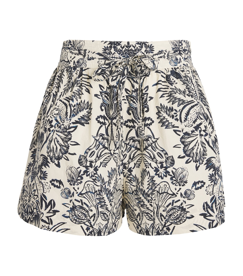Cotton Rowan Shorts IVORY FLORA Image 1