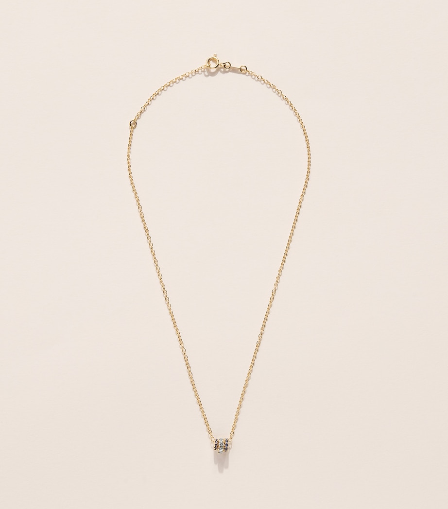 Spinelli Kilcollin Yellow Gold, Sapphire and Aquamarine Vesta Necklace Yellow Gold Image 3