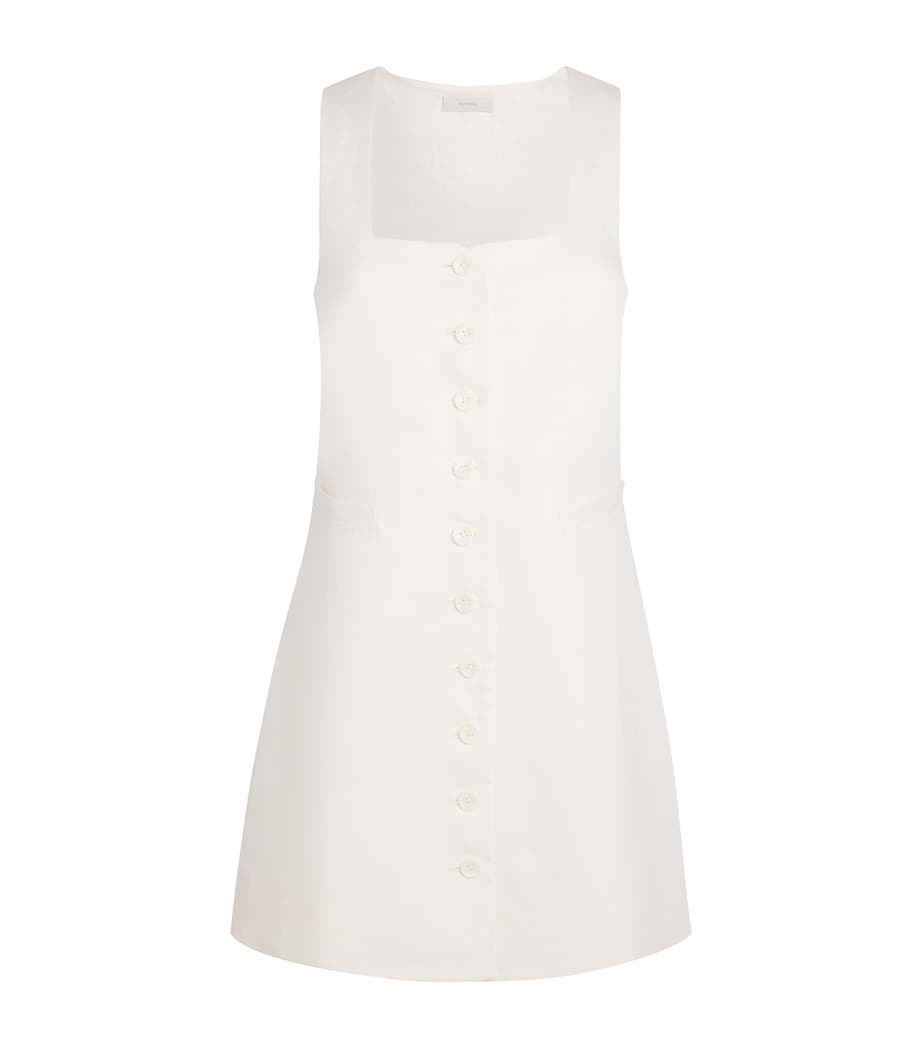 Linen Jaques Mini Dress WHITE Image 1